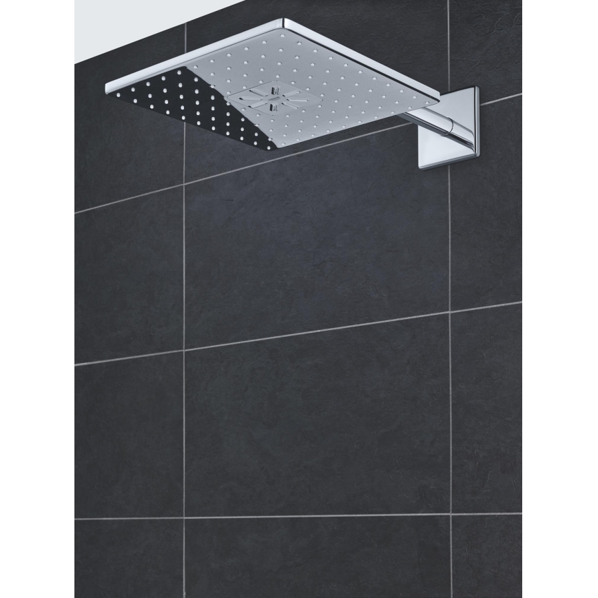 GROHE 26479000 - Rociador de techo RAINSHOWER SMARTACTIVE 310 CUBE cromo brillante