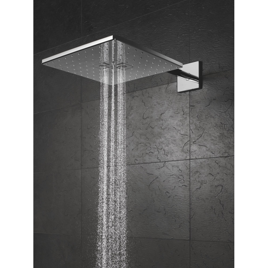 GROHE 26479000 - Rociador de techo RAINSHOWER SMARTACTIVE 310 CUBE cromo brillante