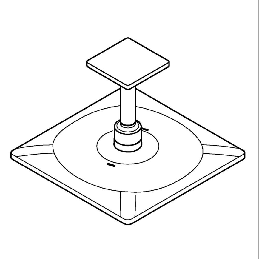 GROHE 26481000 - Conjunto de ducha de techo RAINSHOWER SMARTACTIVE 310 CUBE 310 mm cromado