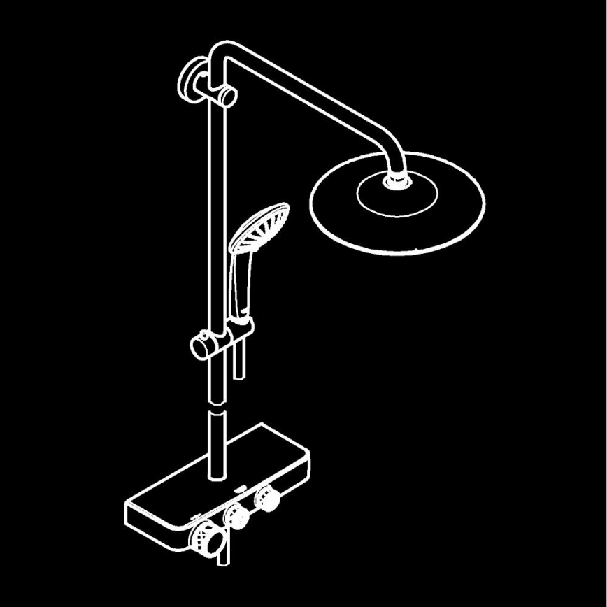 GROHE 26509000 - Sistema de ducha EUPHORIA SMARTCONTROL 260 mm, acabado en cromo brillante