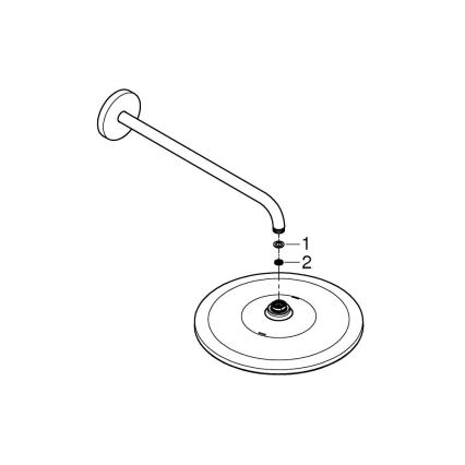 GROHE 26557000 - Conjunto de cabezal de ducha RAINSHOWER 310 422 mm cromo brillante
