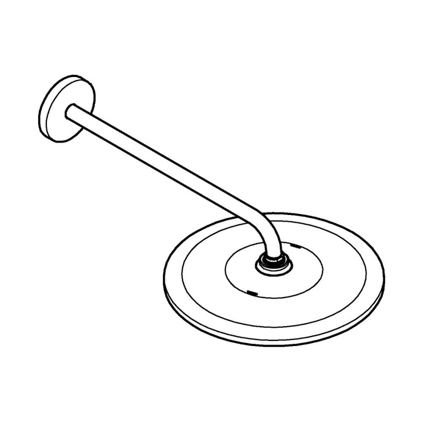 GROHE 26558000 - Juego con rociador de techo RAINSHOWER MONO 310 de 422 mm, cromo brillante