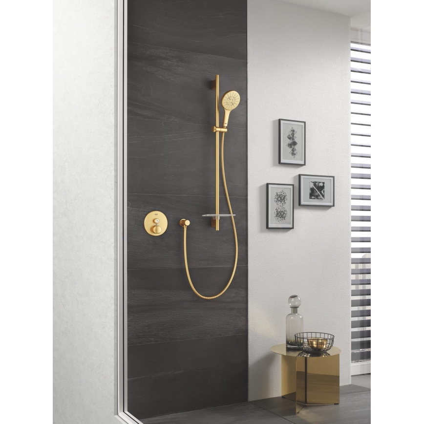 GROHE 26574GN0 - Ducha de mano RAINSHOWER SMARTACTIVE 130, acabado oro