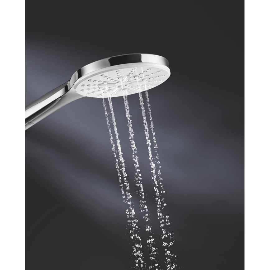 GROHE 26574LS0 - Ducha de mano RAINSHOWER SMARTACTIVE 130 mm blanca
