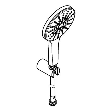 GROHE 26581000 - Set de ducha RAINSHOWER SMARTACTIVE 130, 1500 mm, acabado cromado