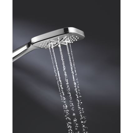 GROHE 26582000 - Ducha de mano RAINSHOWER SMARTACTIVE 130 CUBE, cromo brillante