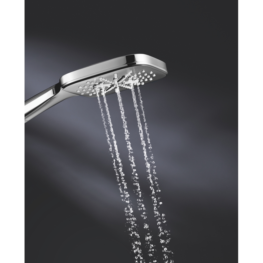 GROHE 26582000 - Ducha de mano RAINSHOWER SMARTACTIVE 130 CUBE, cromo brillante