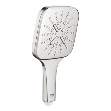 GROHE 26582DC0 - Ducha de mano RAINSHOWER SMARTACTIVE 130 CUBE en acero inoxidable
