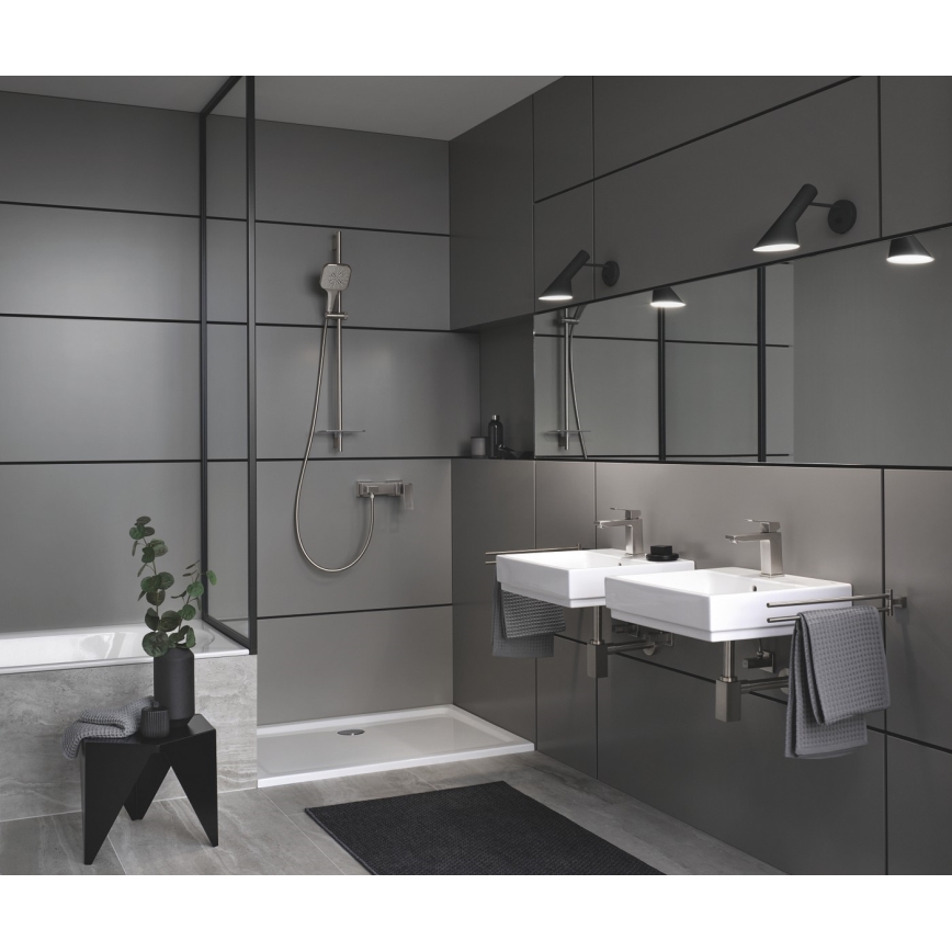 GROHE 26582DC0 - Ducha de mano RAINSHOWER SMARTACTIVE 130 CUBE en acero inoxidable