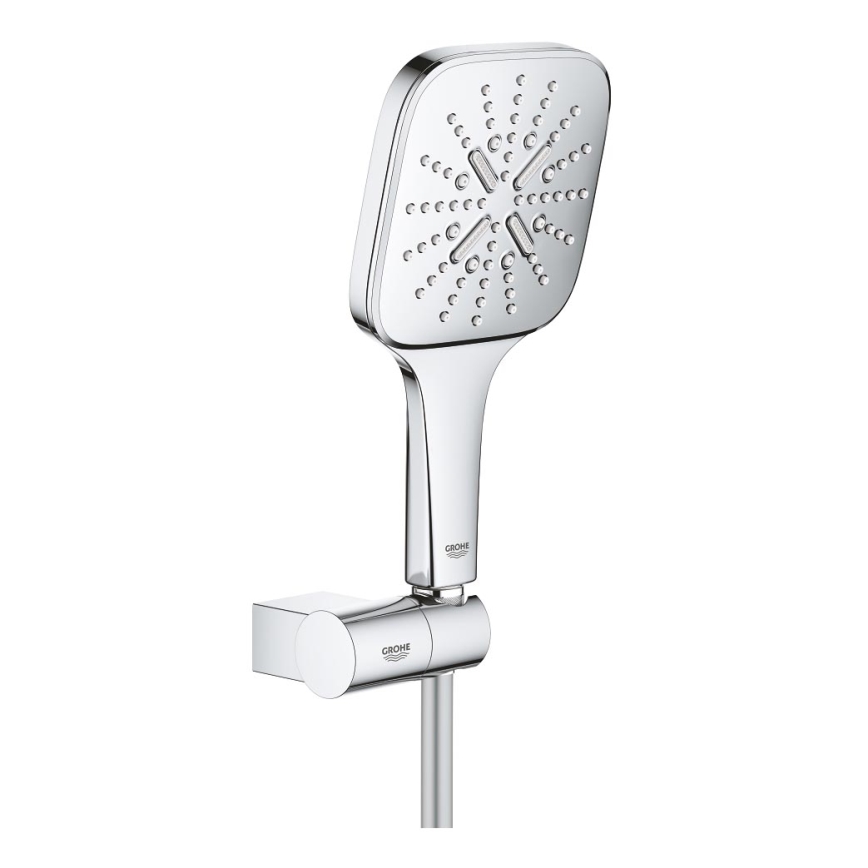 GROHE 26588000 - Juego de ducha de mano RAINSHOWER SMARTACTIVE 130 CUBE cromo brillante