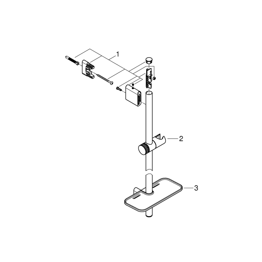 GROHE 26603DC0 - Barra de ducha RAINSHOWER SMARTACTIVE 900 mm en acero inoxidable