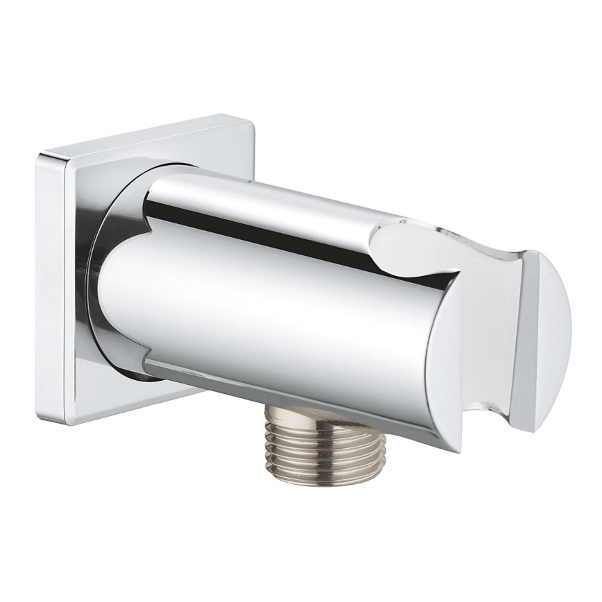 GROHE 26659000 - Conexión mural con soporte de ducha RAINSHOWER 48 × 48 mm cromo