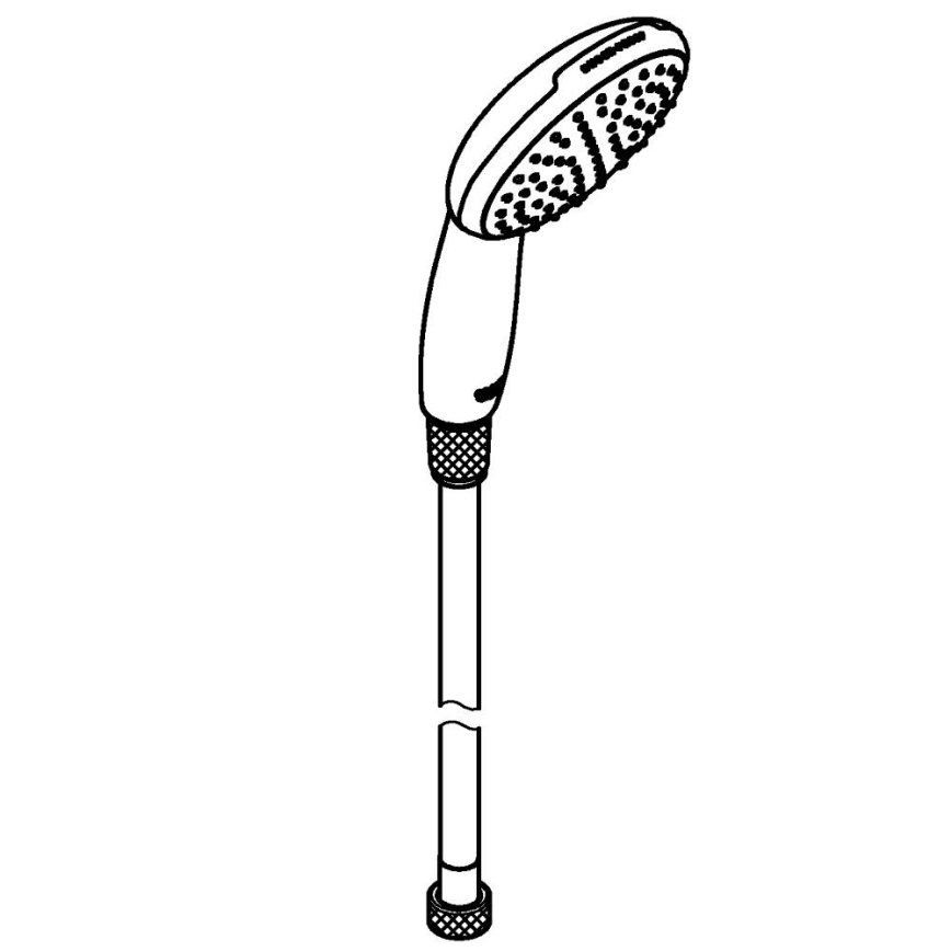 GROHE 26720001 - Ducha de mano VITALIO START 110, 1500 mm, cromo brillante