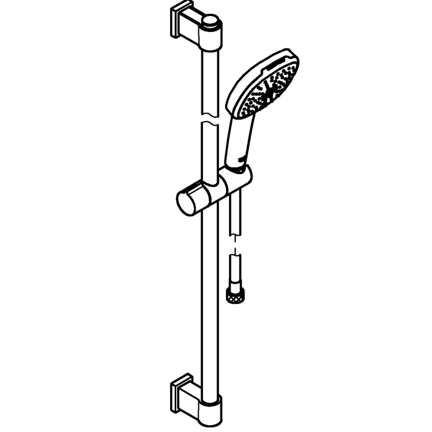 GROHE 26931001 - Set de ducha VITALIO COMFORT 110 900 mm cromo brillante