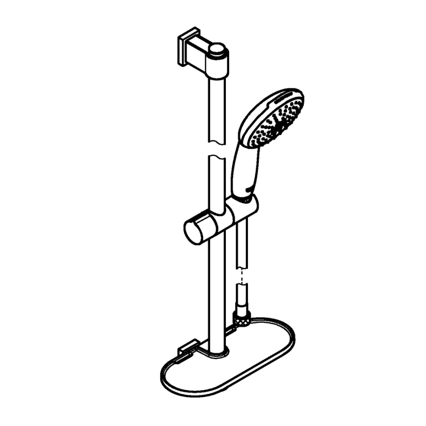 GROHE 26952001 - Set de ducha VITALIO START 110 600 mm cromo brillante