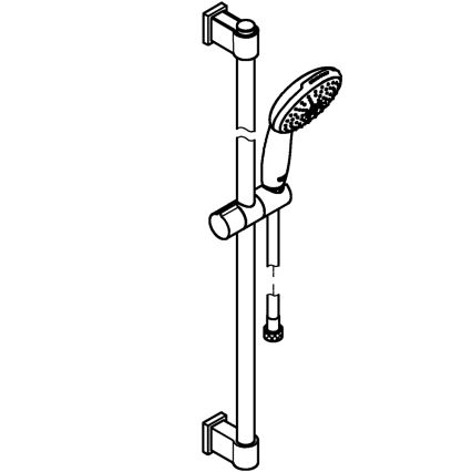 GROHE 269542431 - Juego de ducha VITALIO START 110, 900 mm, negro