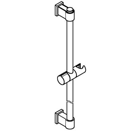 GROHE 26970001 - Barra de ducha VITALIO UNIVERSAL 1150 mm cromado brillante