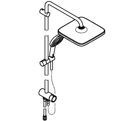 GROHE 26986001 - Sistema de ducha VITALIO COMFORT 250 cromo brillante