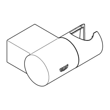 GROHE 27055000 - Soporte mural para ducha RAINSHOWER, cromo brillante