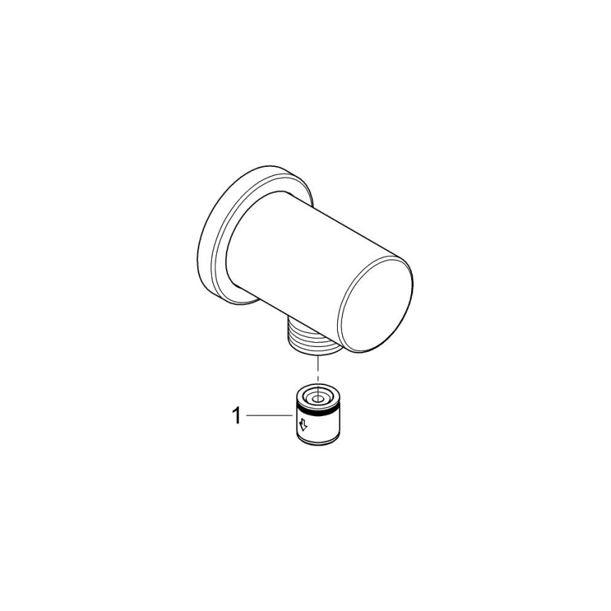 GROHE 27057GN0 - Codo mural RAINSHOWER DN 15 dorado