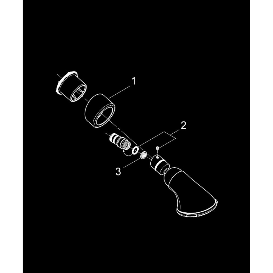 GROHE 27062000 - Rociador de ducha RELEXA 100 Five 95 mm, acabado cromado brillante