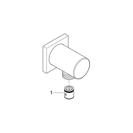 GROHE 27076000 - Codo mural RAINSHOWER en cromo brillante