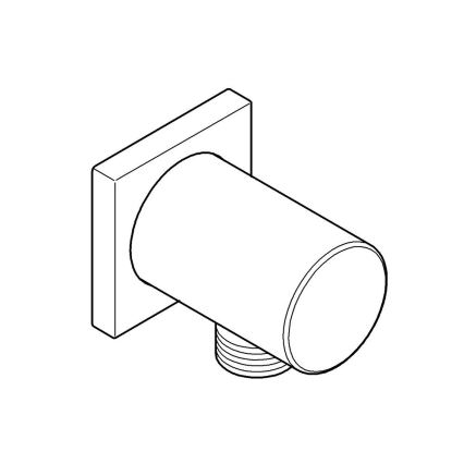 GROHE 27076000 - Codo mural RAINSHOWER en cromo brillante