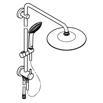 GROHE 27421002 - Sistema de ducha EUPHORIA 260 en cromo brillante