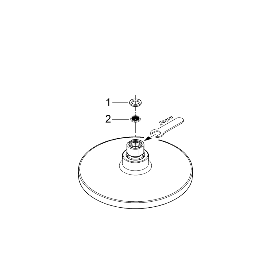 GROHE 27492000 - Rociador de ducha EUPHORIA COSMOPOLITAN O 180 mm, acabado en cromo brillante