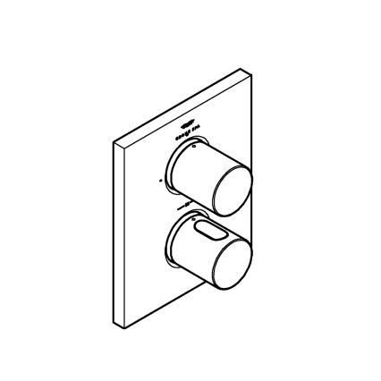 GROHE 27618000 - Tapa termostática GROHTHERM F, cromo brillante