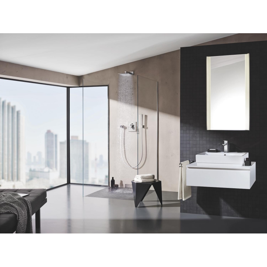 GROHE 27704000 - Codo mural EUPHORIA CUBE 12” cromo brillante