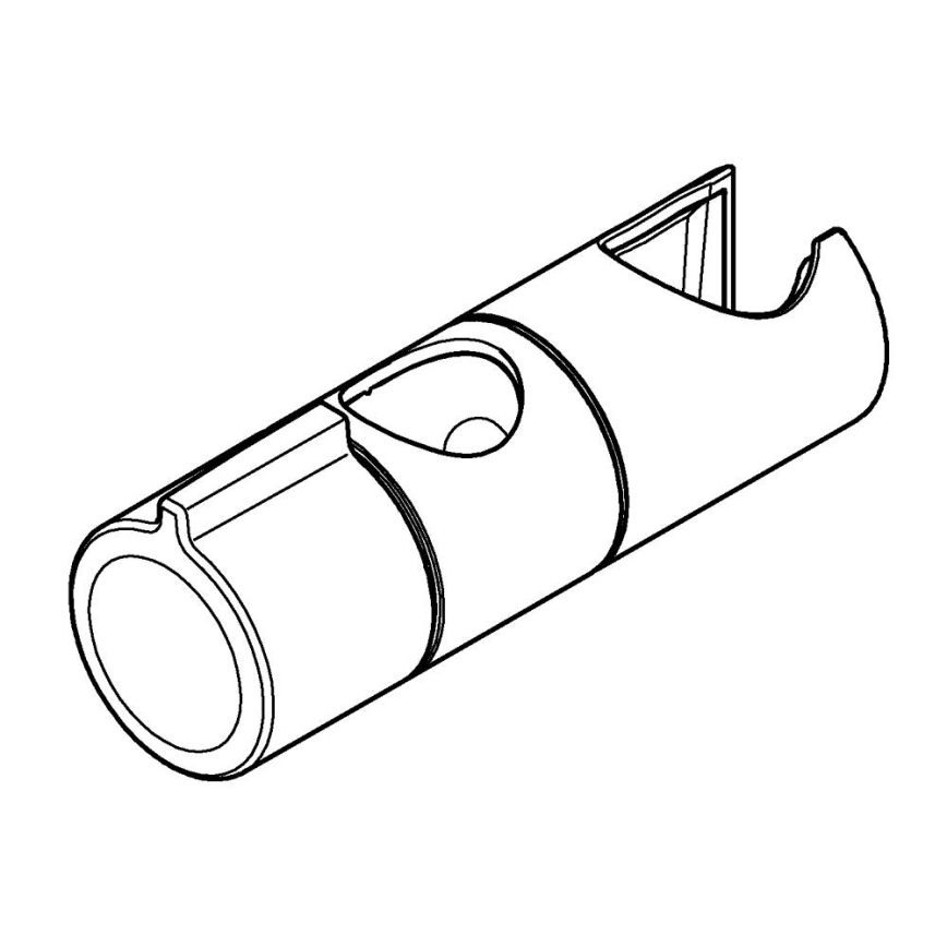 GROHE 27723001 - Soporte deslizante VITALIO UNIVERSAL para barra de ducha Ø 22 mm, cromado