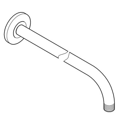 GROHE 27851000 - Brazo de ducha TEMPESTA 400 mm cromado brillante
