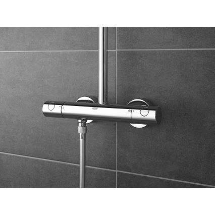 GROHE 27922001 - Juego de ducha con mezclador termostático TEMPESTA COSMOPOLITAN 210 cromo brillante