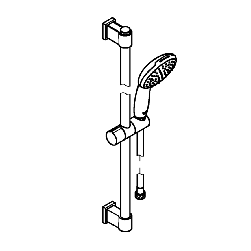 GROHE 27942001 - Conjunto de ducha VITALIO START 110 600 mm cromo brillante