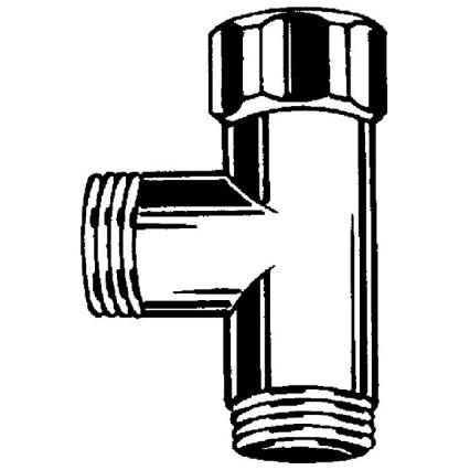 GROHE 28874000 - Unión en T DN 15, acabado cromo brillante