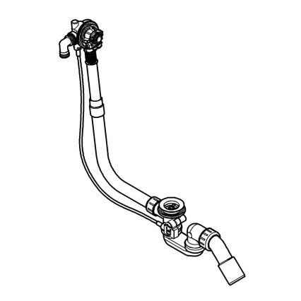 GROHE 28990000 - Juego TALENTOFILL para bañera: llenado, desagüe y rebosadero, acabado cromado