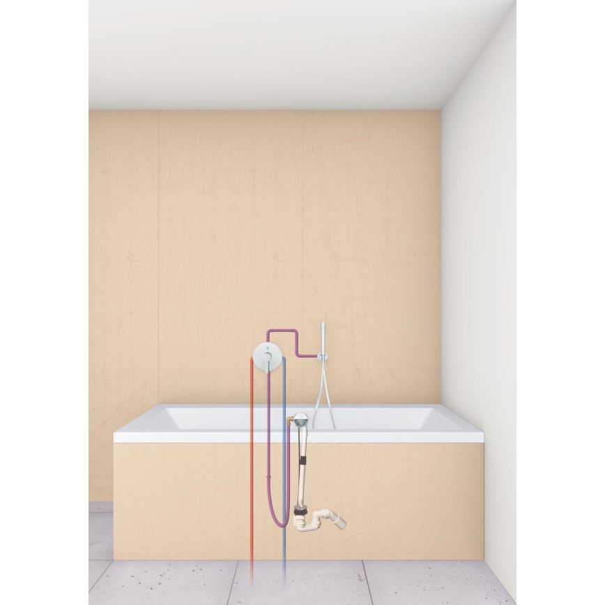 GROHE 28990000 - Juego TALENTOFILL para bañera: llenado, desagüe y rebosadero, acabado cromado