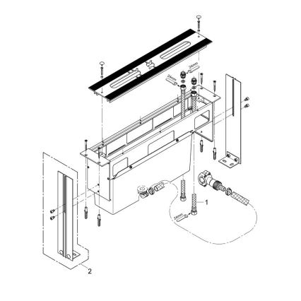 GROHE 29037000 - Cuerpo de instalación para mezclador de bañera con orificio de 45 mm, cromo brillante