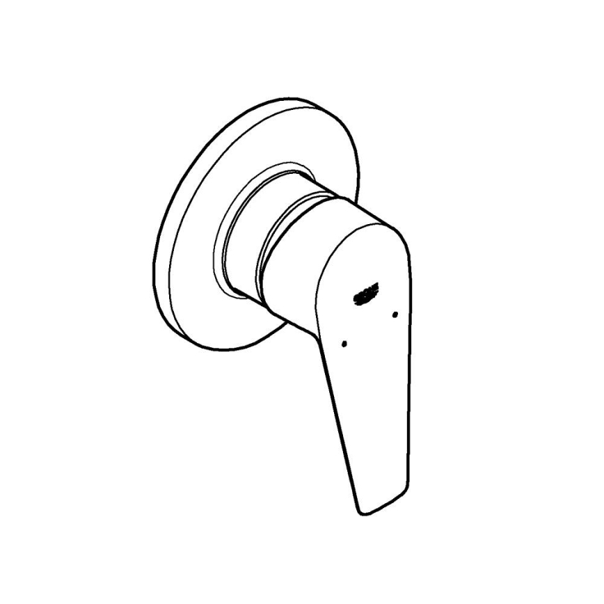 GROHE 29040001 - Grifo de ducha BAUEDGE, acabado cromo brillante