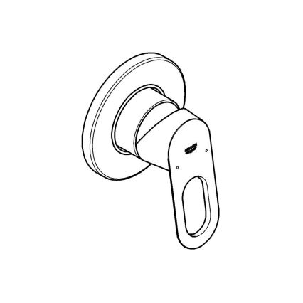 GROHE 29042000 - Mezclador de ducha BAULOOP cromo brillante