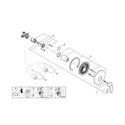 GROHE 29116000 - Grifo de ducha START FLOW, acabado en cromo brillante