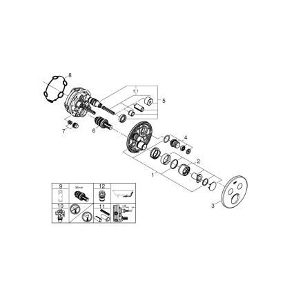 GROHE 29145000 - Embellecedor para grifería empotrada SMARTCONTROL cromo brillante