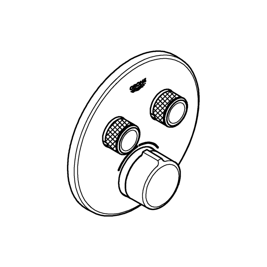 GROHE 29145000 - Embellecedor para grifería empotrada SMARTCONTROL cromo brillante