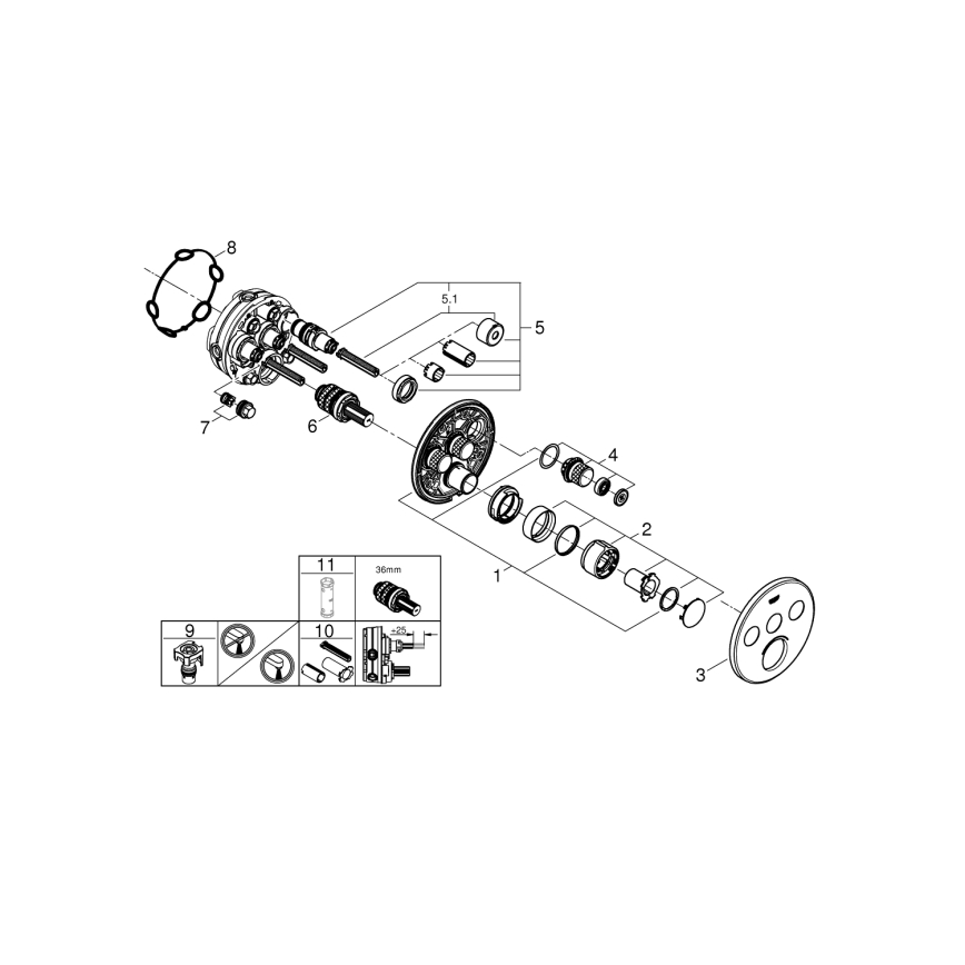 GROHE 29146000 - Grifo SMARTCONTROL acabado cromado brillante