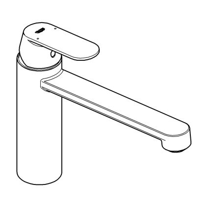 GROHE 30193000 - Grifo para fregadero EUROSMART COSMOPOLITAN cromo brillante