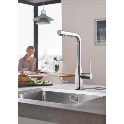 GROHE 30270000 - Grifo de fregadero ESSENCE 348 mm, acabado cromo brillante