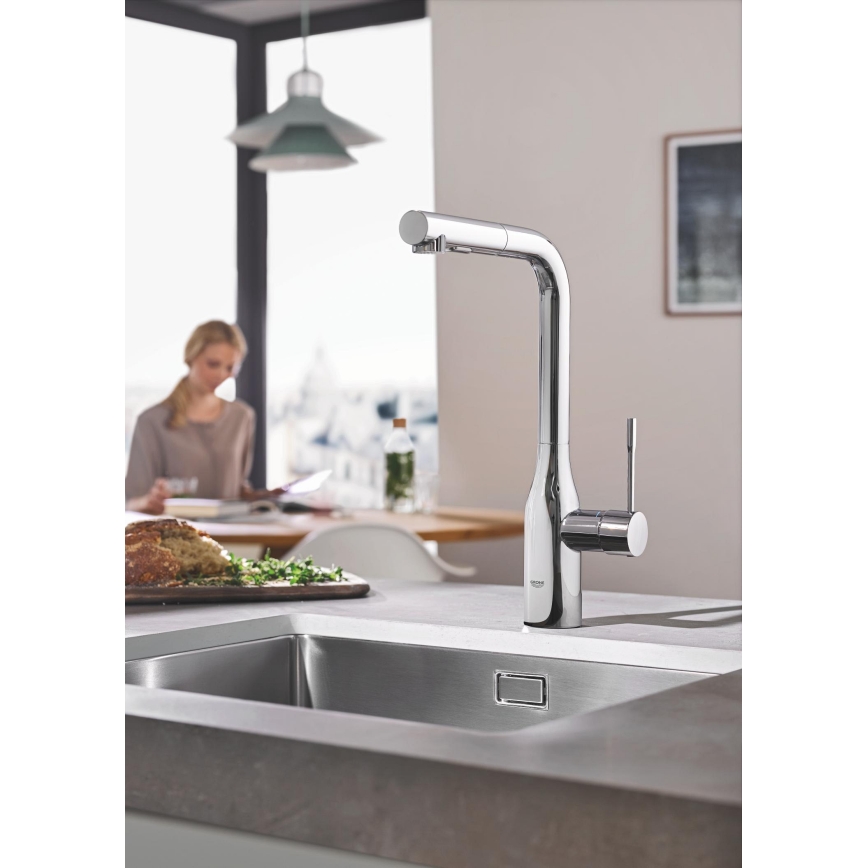 GROHE 30270000 - Grifo de fregadero ESSENCE 348 mm, acabado cromo brillante