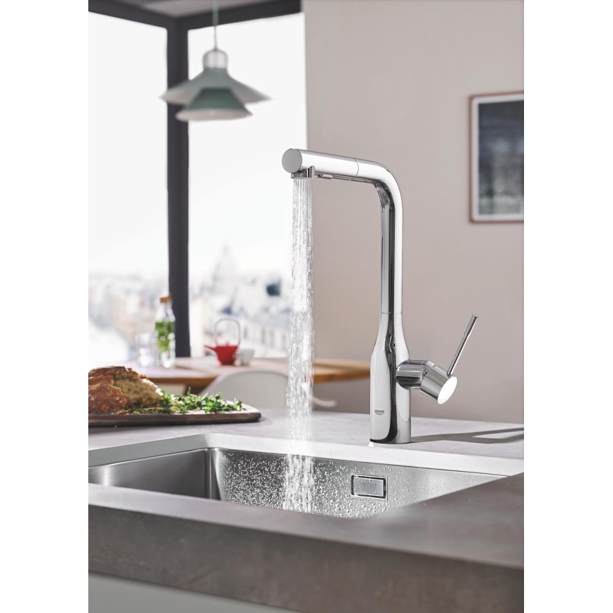 GROHE 30270000 - Grifo de fregadero ESSENCE 348 mm, acabado cromo brillante