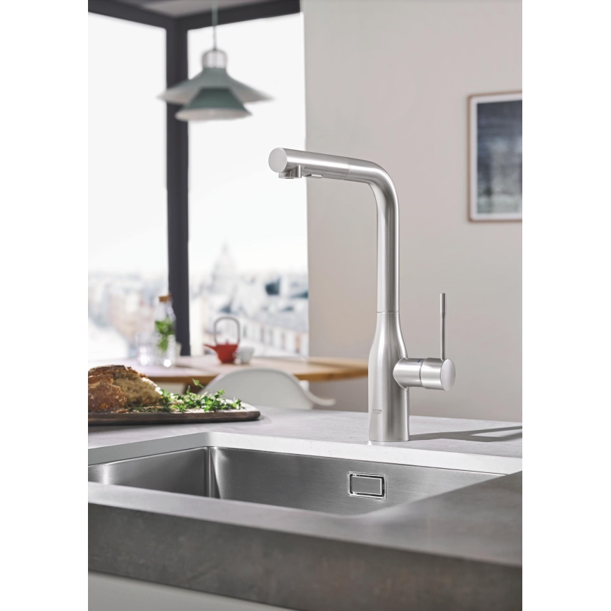 GROHE 30270DC0 - Grifo para fregadero ESSENCE en acero inoxidable